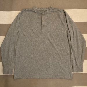 L.L. Bean Mens Gray Long Sleeve Shirt Size M